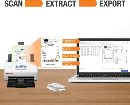 Epson B11B258202 RapidReceipt RR-600W Wireless Desktop Scanner