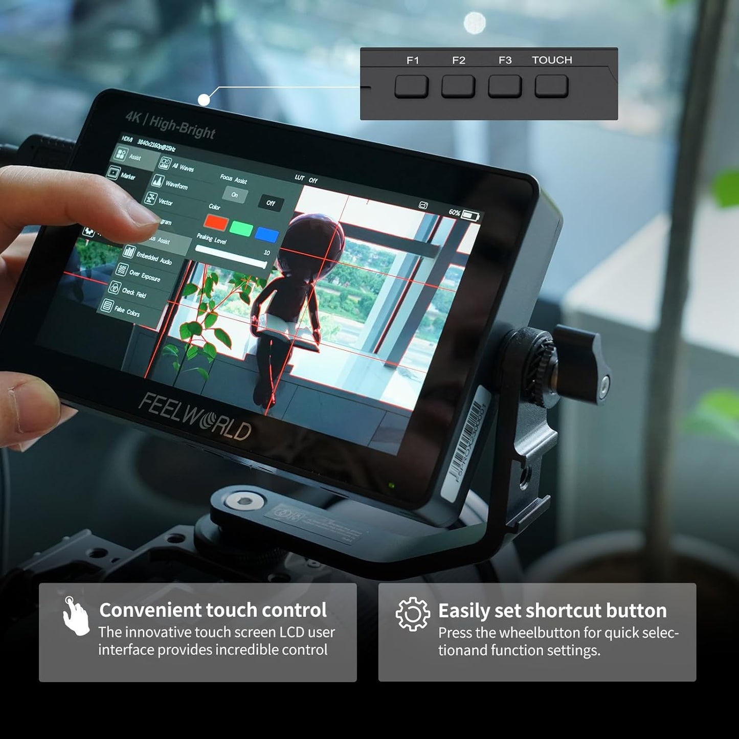 FEELWORLD F5 Pro X 5.5 Inch 4K HDMI Monitor Bundle