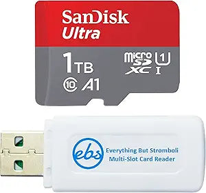 SanDisk SDSQUA4-1T00-GN6MN 1TB Micro SD Card Bundle