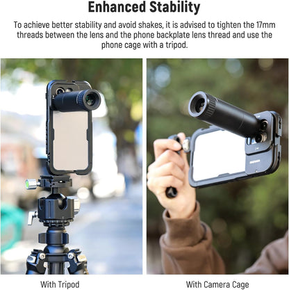 Neewer LS-36 7X Telephoto Lens for Phone Cage