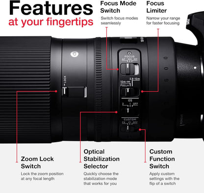 Sigma 150-600mm Contemporary Lens for Canon Bundle