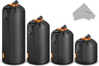 NEEWER 10090822 4-Size Camera Lens Pouch Set