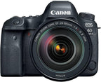 Canon 1897C009 EOS 6D Mark II DSLR 24-105mm Renewed Bundle