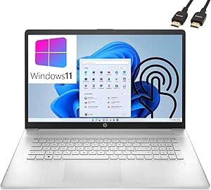 HP 17-CN 17.3" Touchscreen Laptop i7-1355U 8GB 256GB SSD Win 11