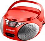 Magnavox MD6924 Portable CD Boombox Radio Red