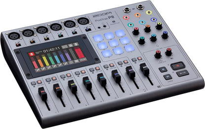 Zoom P8 PodTrak 8-Channel Podcast Production Mixer Recorder