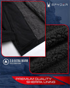 Spyder Hoodie Men's Sherpa Lined Fleece Zip Up Jacket