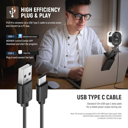 Neewer 10102594 LED Streaming Light Webcam