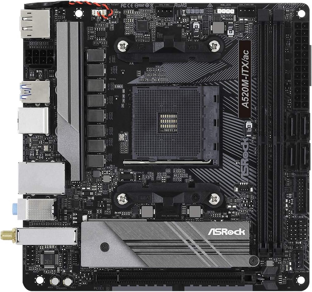 ASRock A520M-ITX/AC AM4 Mini-ITX Motherboard