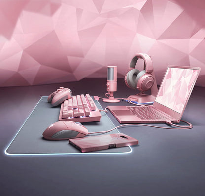 Razer RZ04-02980200-R3M1 Kraken Kitty RGB Gaming Headset, Pink