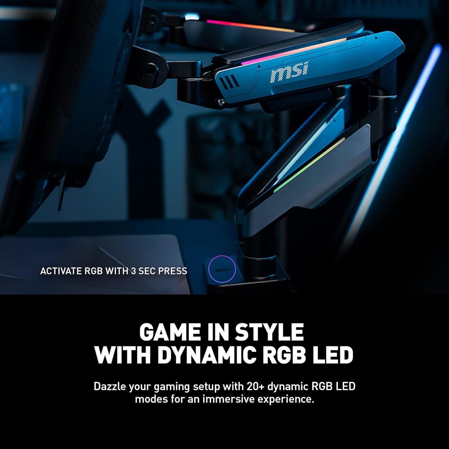 MSI MPG MT201DR Premium RGB Dual Monitor Stand