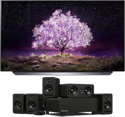 LG OLED65C1PUB 65" 4K OLED TV + Platin Audio Sound System - Used