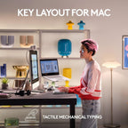 Logitech 920-010553 MX Mechanical Mini Mac Wireless Keyboard