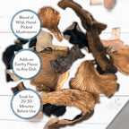 Roland 44854 Dried Mixed Wild Mushrooms, 16 oz