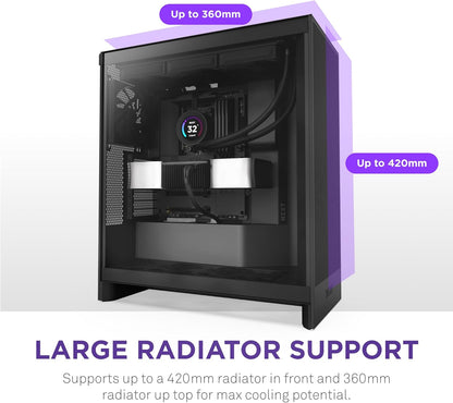 NZXT CM-H72FB-01 H7 Flow ATX Mid-Tower Case Black