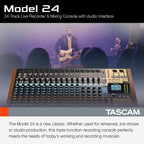 Tascam Model24 24-Track Multi-Track Live Mixer/Recorder