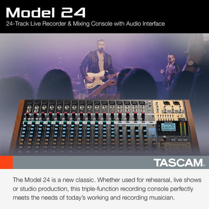 Tascam Model24 24-Track Multi-Track Live Mixer/Recorder