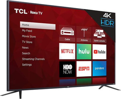 TCL 65S425 65 Inch 4-Series Roku 4K UltraHD TV - Renewed