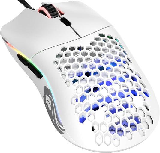 Glorious GO-WHITE Model O Wired Gaming Mouse