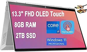 HP ENVY x360 13 i7-1195G7 2TB SSD OLED Touch Laptop