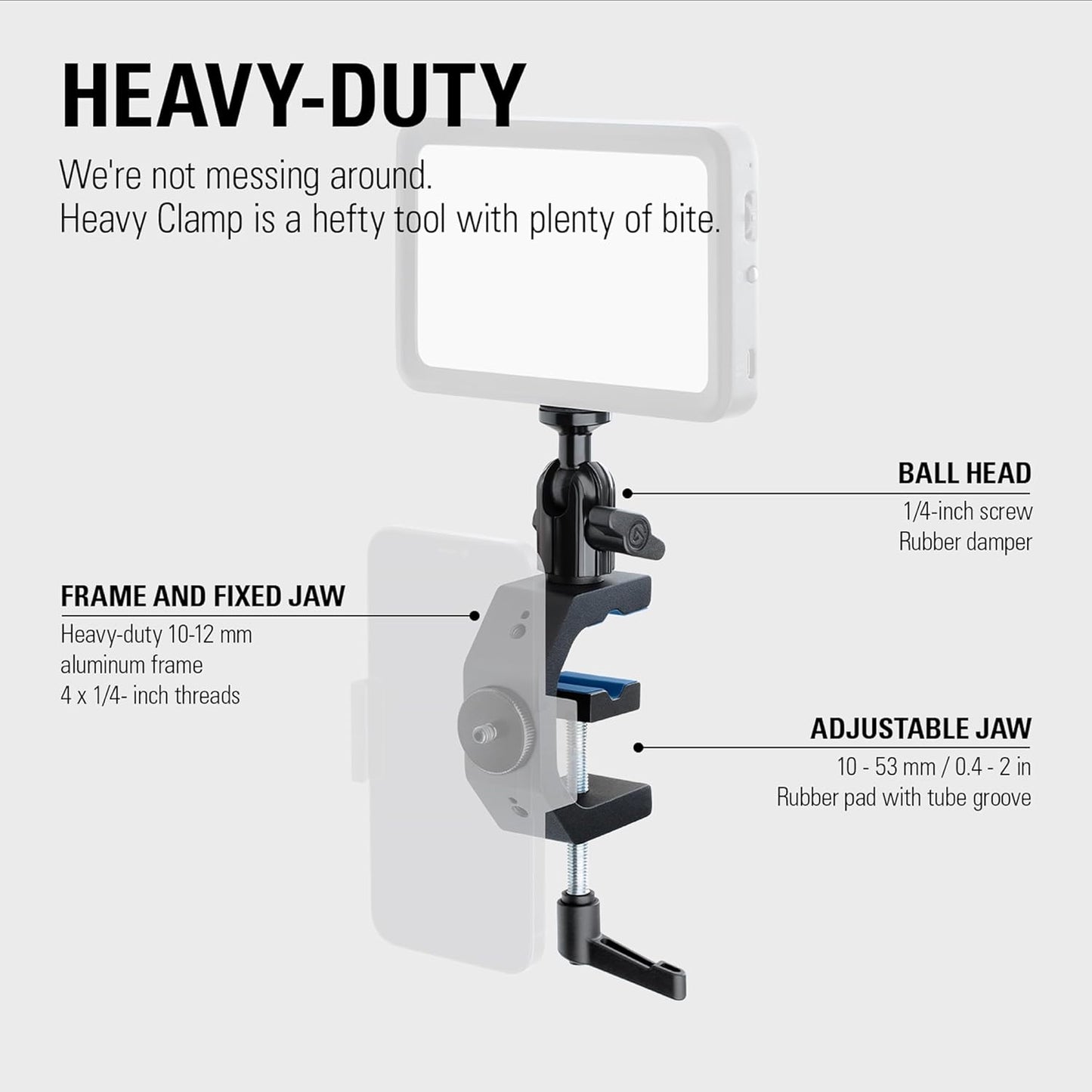 Elgato 21AAQ9901 Heavy Clamp Professional Camera Mount