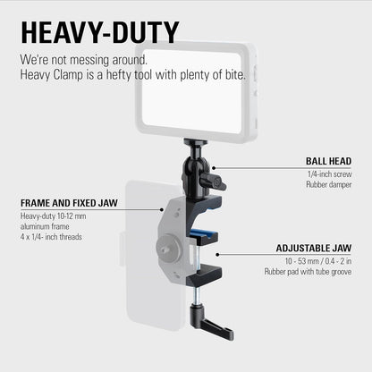 Elgato 21AAQ9901 Heavy Clamp Professional Camera Mount