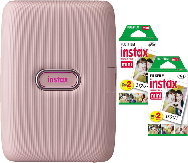 Fujifilm Mini Link 2 Soft Pink Smartphone Printer Bundle — main product image
