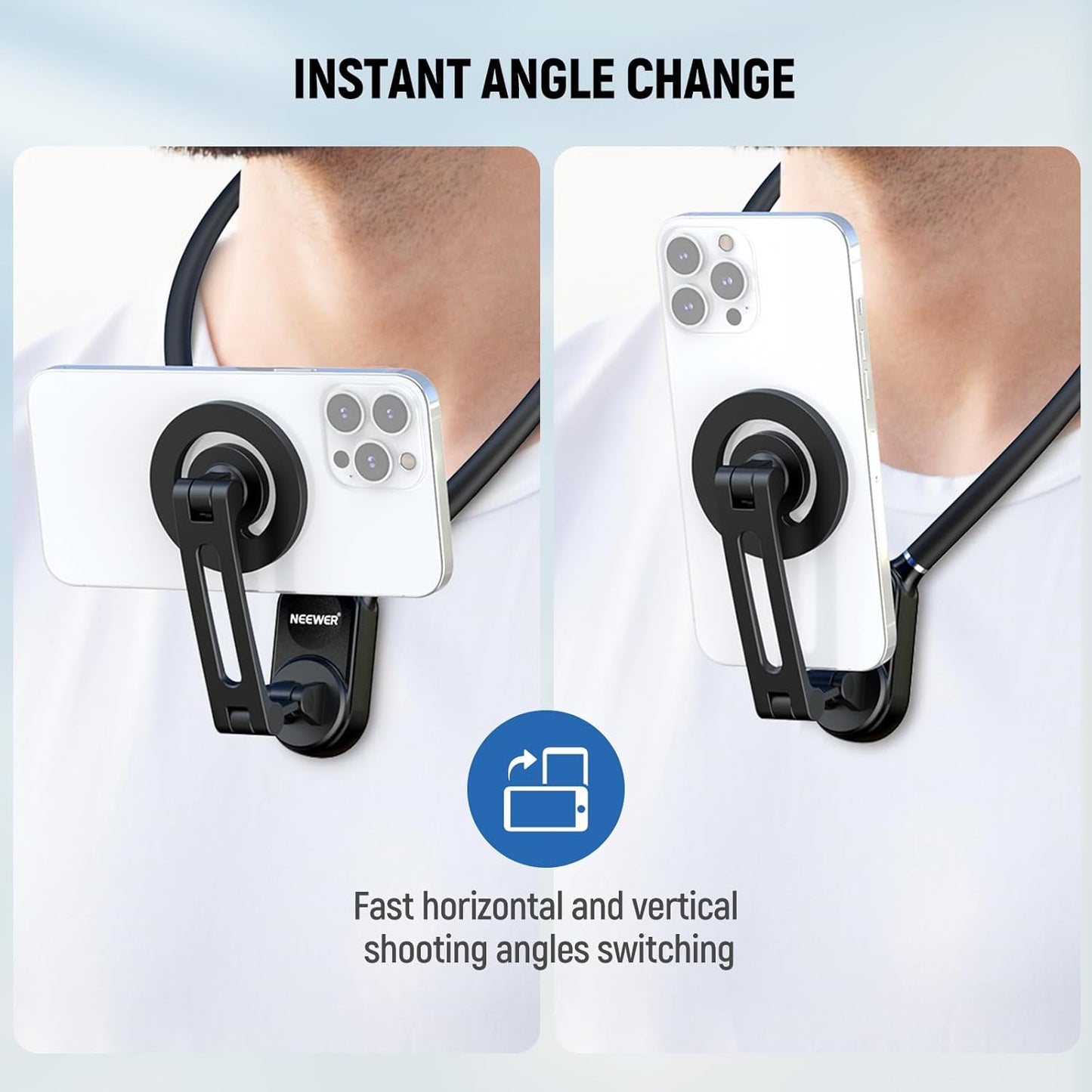 Neewer 10104245 Magnetic Neck Mount Action Camera Holder