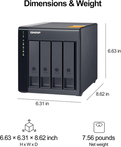QNAP TL-D400S 4-Bay SATA 6Gbps JBOD Enclosure