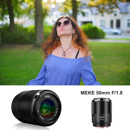 Meike 50mm F1.8 E Full Frame AF Lens Sony