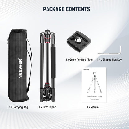 Neewer TP77 77" Camera Tripod Monopod Ball Head
