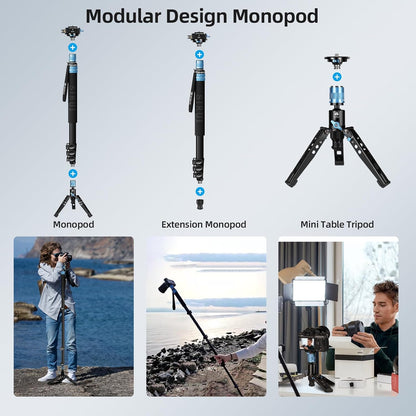 Sirui AM-404FL+QC-55 Monopod Feet Quick Release Plate