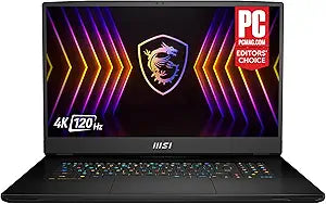 MSI TITANGT7712008 Titan GT77 17.3" 4K 120Hz Gaming Laptop i9-12900HX RTX 3070 Ti