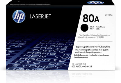 HP CF280A 80A Black LaserJet Toner Cartridge