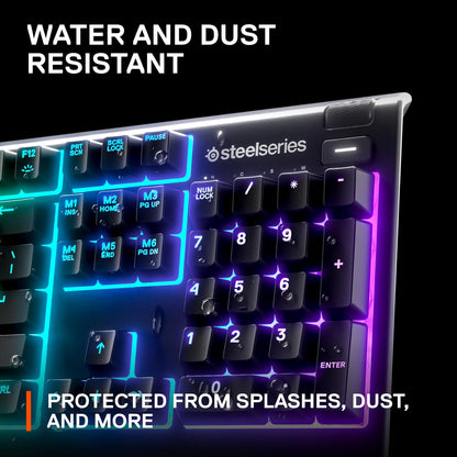SteelSeries Apex 3 RGB Gaming Keyboard - Water Resistant