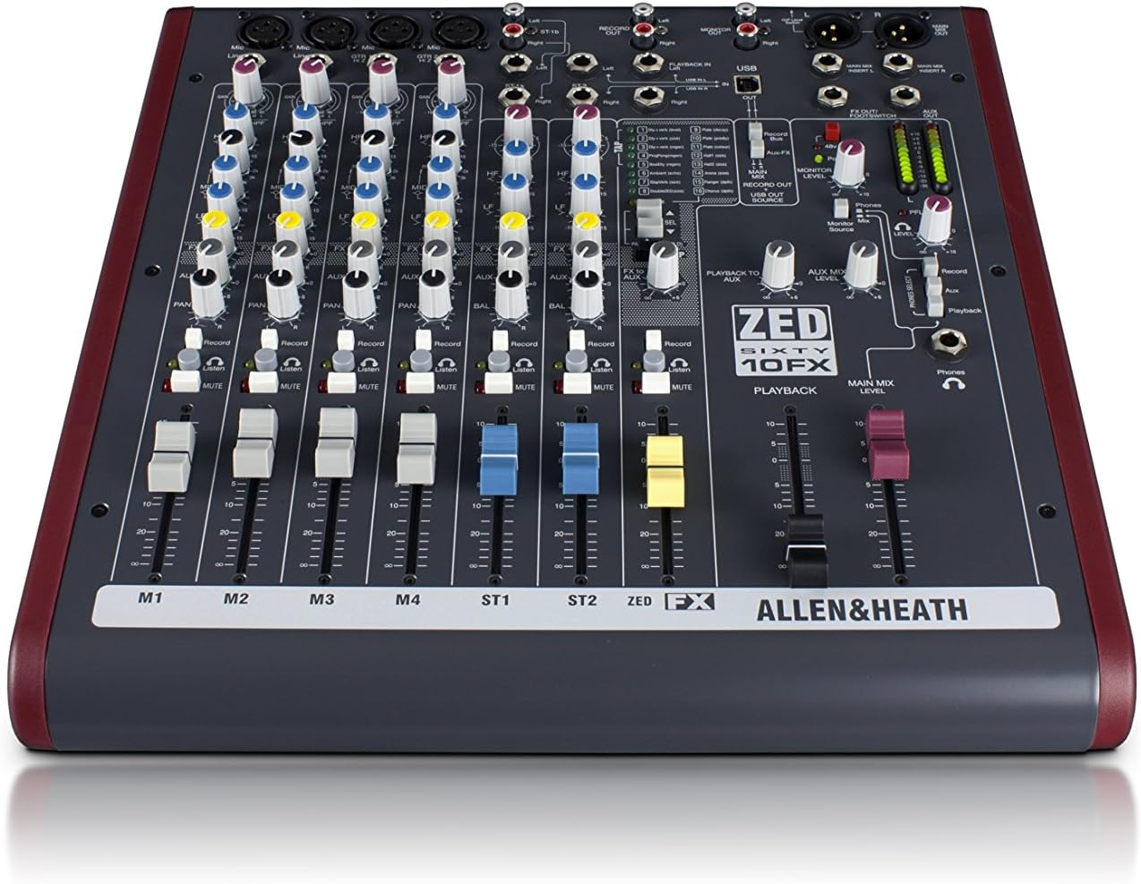 Allen & Heath AH-ZED60-10FX 10-Channel Audio Mixer