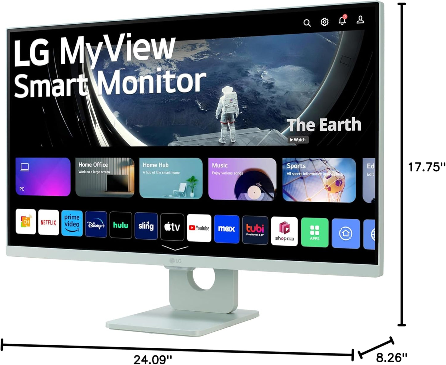 LG 27SR50F-G.AUS 27" MyView Smart Monitor Green