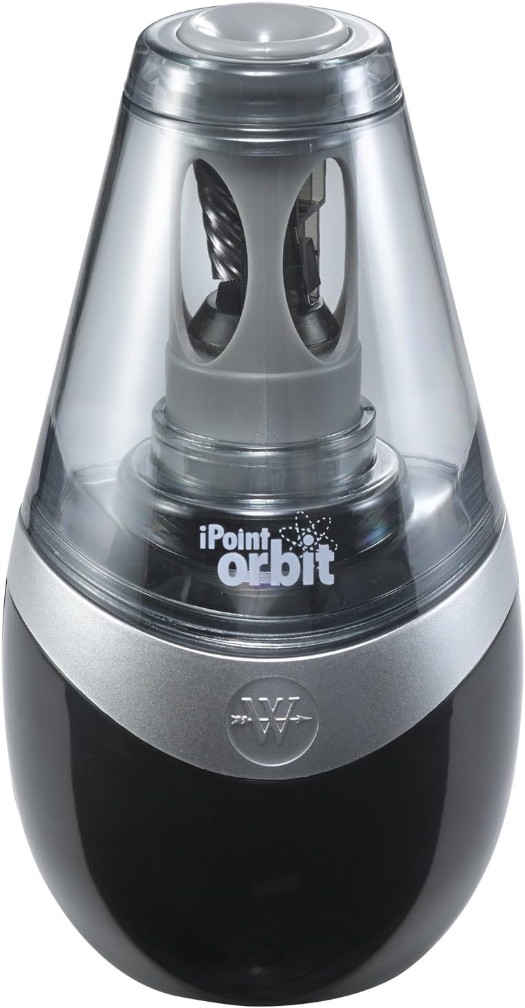 Westcott 16244 iPoint Orbit Battery Pencil Sharpener - Black