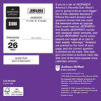 Sony Jeopardy! 2021 Day-to-Day Trivia Calendar
