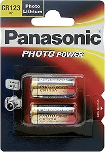 Panasonic CR-123AL/2BP 3V Photo Lithium Batteries (2-Pack) — main product image