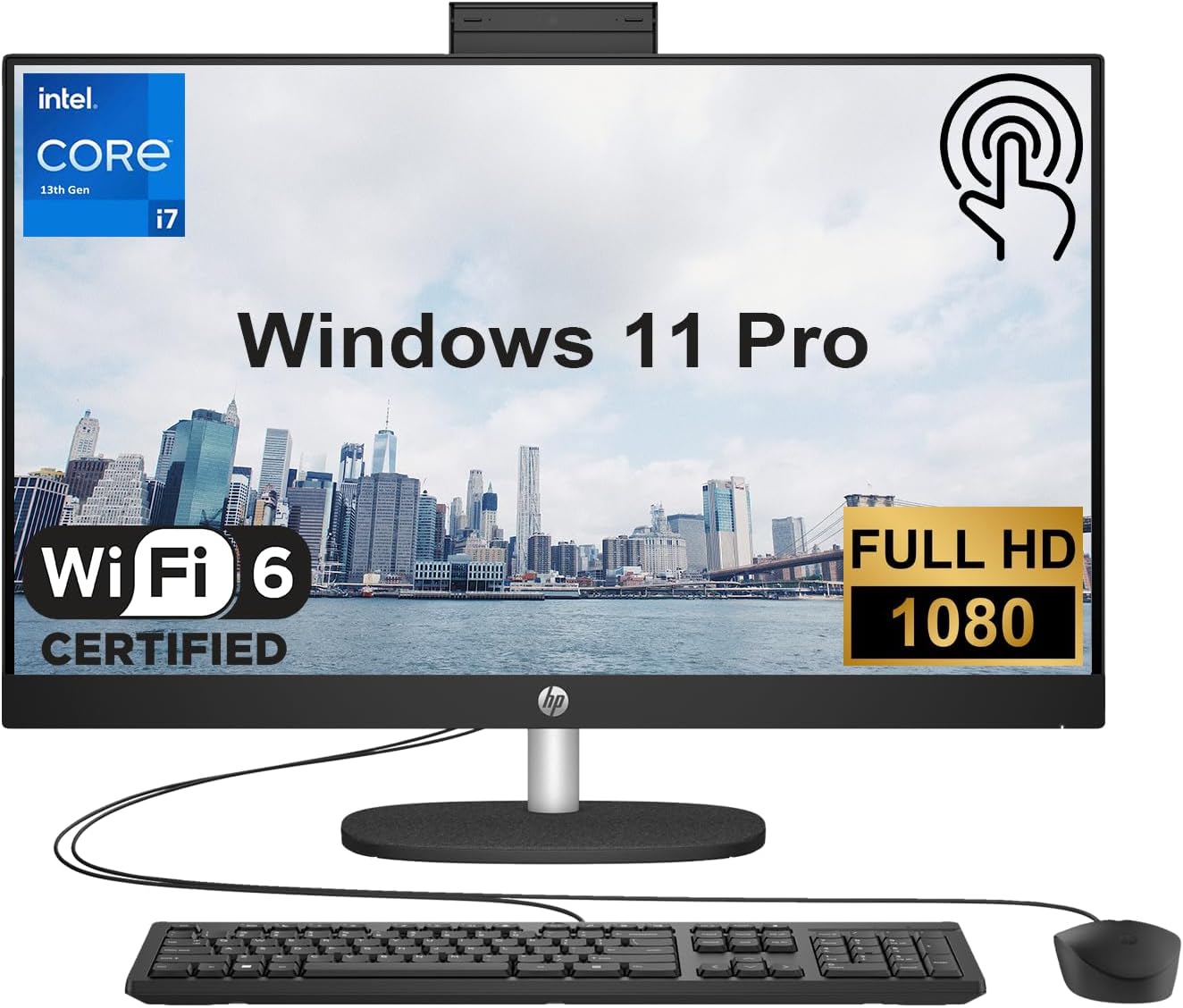 HP TPC-Q095-27 27-Inch FHD Touchscreen All-in-One PC