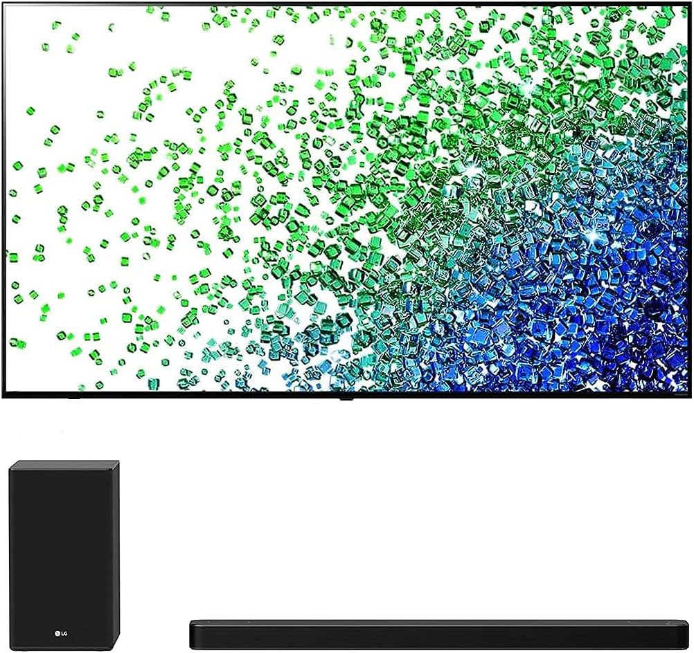 LG 75NANO80UPA 75" NanoCell 4K Smart TV with SP8YA Soundbar Used