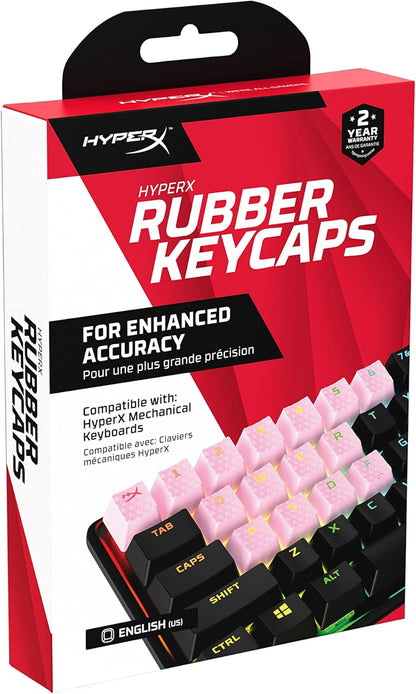 HyperX Rubber Keycaps Pink Gaming Accessory Kit