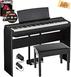 Yamaha P121B-COMBO-PRO 73-Key Digital Piano Bundle - Black