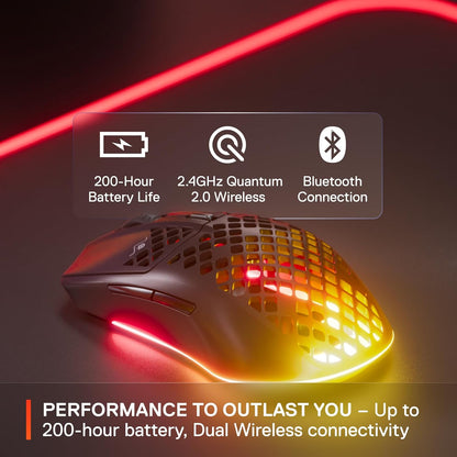 SteelSeries 62612 Aerox 3 Wireless Gaming Mouse - Onyx