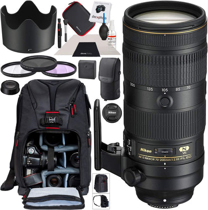 Nikon E11NK70200F28VR 70-200mm f/2.8E FL ED VR Lens Bundle
