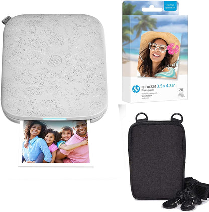 HP AMZHPIS3X4K1W Sprocket 3x4 Instant Photo Printer Kit