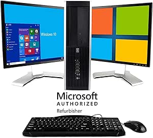 HP Ci5-2400 Elite Desktop PC, 8GB RAM, 2TB HDD, Windows 10 (Renewed)
