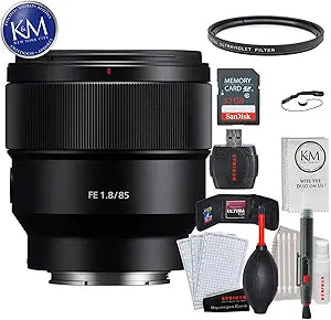 K&M FE 85mm f/1.8 Lens Bundle