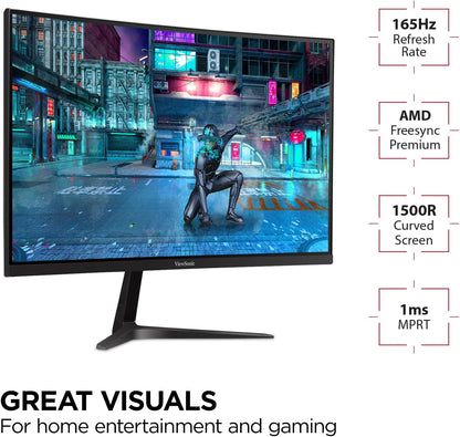 ViewSonic VX2718-PC-MHD 27" Curved 1080p 180Hz Gaming Monitor